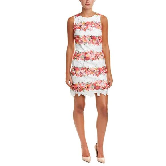Julia Jordan Tropical Floral Lace Sheath Dress NWT - Picture 2 of 7